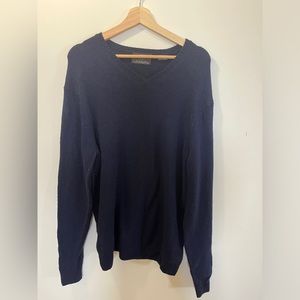 Black Brown Lambswool Sweater